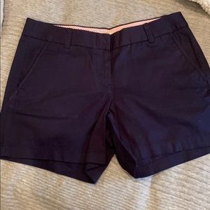 like new! navy blue j.crew chino shorts
